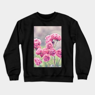 Plant Me Pink Roses Crewneck Sweatshirt